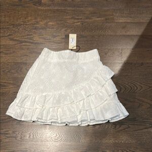 NWT Gab Kate eyelet ruffle skirt size S